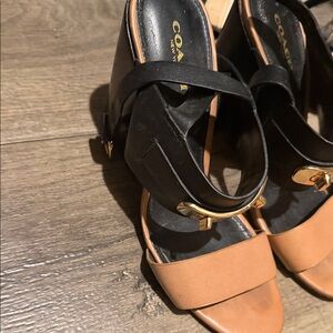 Coach Black and Brown Women's Heels